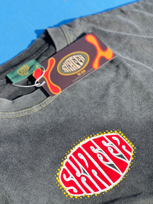 BLACK ROOTS FIRE (Red) Oversized T-shirt