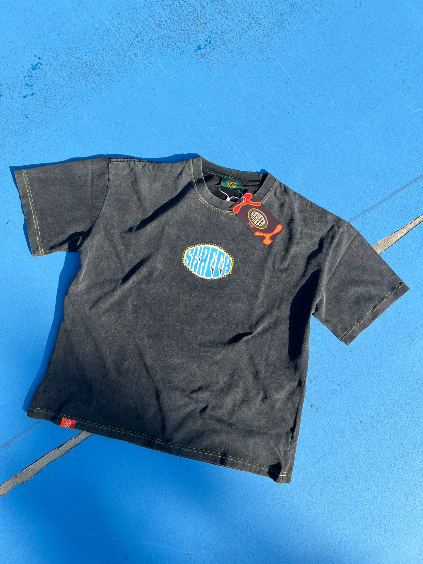 BLACK ROOTS ICE (Blue) Oversized T-shirt