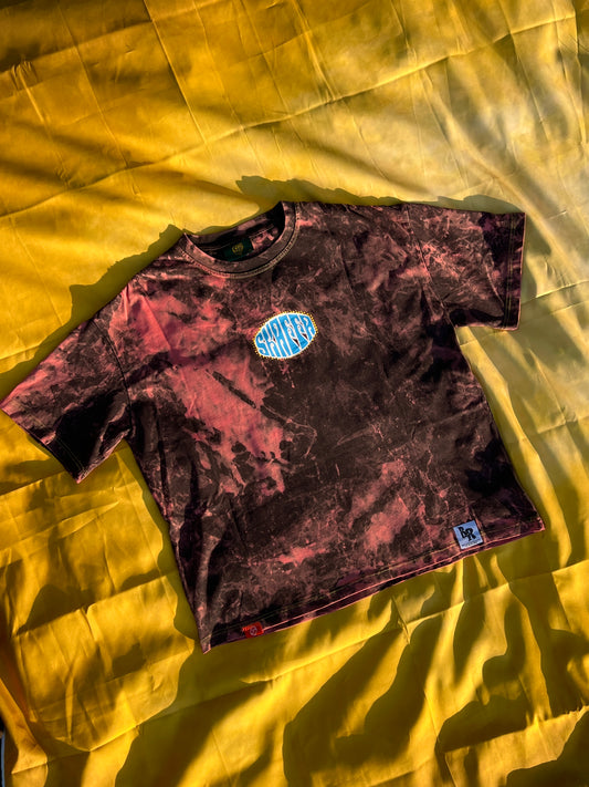 Black roots x bleach red